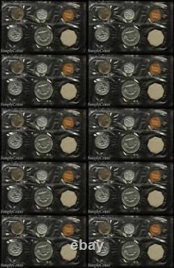 (10) 1962 Proof Set US Mint Silver Coin Lot MISSING ENVELOPES SKU-3