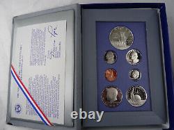 (10) 1986-S US Mint Prestige Proof Sets Silver Dollars Box & COA 70 Coins