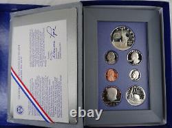 (10) 1986-S US Mint Prestige Proof Sets Silver Dollars Box & COA 70 Coins