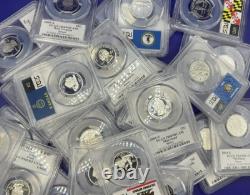 10 90% SILVER Proof Coins? PCGS Graded PR69 U. S. Mint? + STORAGE CASE