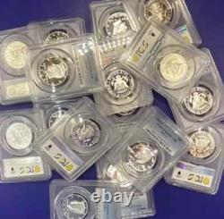 10 90% SILVER Proof Coins? PCGS Graded PR69 U. S. Mint? + STORAGE CASE