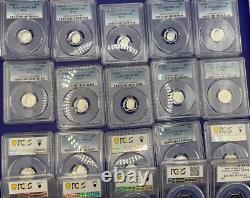 10 90% SILVER Proof Coins? PCGS Graded PR69 U. S. Mint? + STORAGE CASE