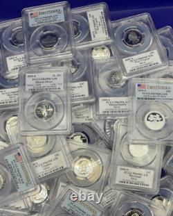 10 90% SILVER Proof Coins? PCGS Graded PR69 U. S. Mint? + STORAGE CASE