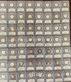 10 90% SILVER Proof Coins? PCGS Graded PR69 U. S. Mint? + STORAGE CASE
