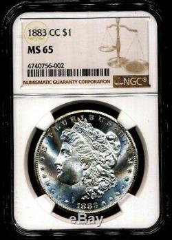 1883-CC Morgan NGC MS-65 Looks PL Proof Like Silver Dollar Coin Carson City Mint