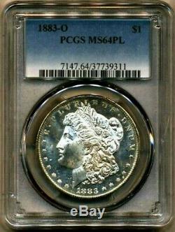 1883-O Morgan PCGS MS-64-PL Nice Proof Like Silver Dollar Coin New Orleans Mint