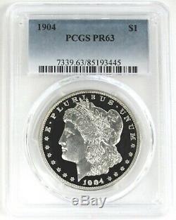 1904 Proof Morgan $1 Dollar Coin Pcgs Pr 63