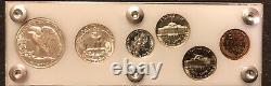 1942 6 Coin US Mint PROOF Set Gem BU Coins in White Capital Holder