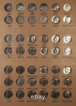 1946-1967 Roosevelt Dimes Set Collection 117 Coins Silver Clad Proof US TYPE