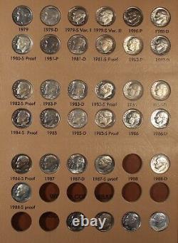 1946-1967 Roosevelt Dimes Set Collection 117 Coins Silver Clad Proof US TYPE