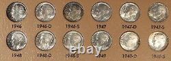 1946-1967 Roosevelt Dimes Set Collection 117 Coins Silver Clad Proof US TYPE