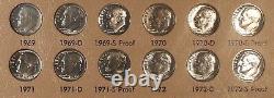 1946-1967 Roosevelt Dimes Set Collection 117 Coins Silver Clad Proof US TYPE