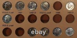 1946-1967 Roosevelt Dimes Set Collection 117 Coins Silver Clad Proof US TYPE