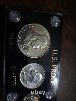 1950 5 Coin Silver Proof Set In Capital Plastic Holder