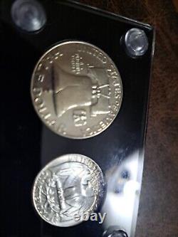 1950 5 Coin Silver Proof Set In Capital Plastic Holder