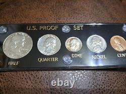 1950 5 Coin Silver Proof Set In Capital Plastic Holder