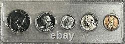 1950 5 Silver Coin Proof Set In Proof set Plastic Holder