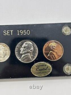 1950 US Silver Proof Coin Set in Capital Plastic Holder