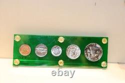 1951 US Silver Proof Set Gem Proof Coins Green Capital Plastic Case