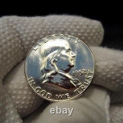 1952 Proof Half Dollar Choice PR PF Details Vintage Franklin 90% Silver 50c Coin