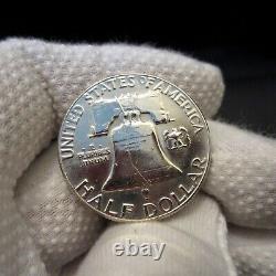 1952 Proof Half Dollar Choice PR PF Details Vintage Franklin 90% Silver 50c Coin