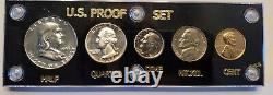 1953 US Mint Silver Proof Set Plastic Holder Gem Coins