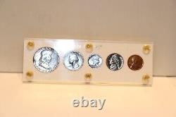 1953 US Silver Proof Set Nice Coins White Capital Plastic Case