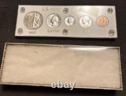 1954 US Silver Proof Set Frosty Gem Coins White Capital Holder Display Box