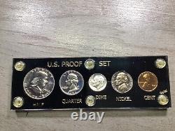 1954 U. S. Mint 5-Coin Silver Proof Set in Capital Holder-052124-95