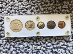 1954 Uncirculated MS 5 Silver Coin Proof Set in Proof Set Holder