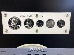 1954 Uncirculated MS 5 Silver Coin Proof Set in Proof Set Holder