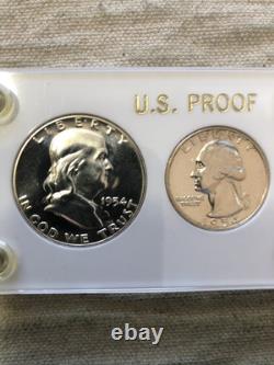 1954 Uncirculated MS 5 Silver Coin Proof Set in Proof Set Holder