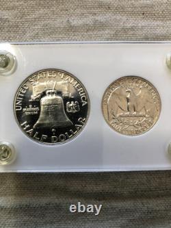 1954 Uncirculated MS 5 Silver Coin Proof Set in Proof Set Holder