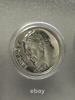 1955 5 Silver Coin Proof Set In Whitman Plastic Holder CS47