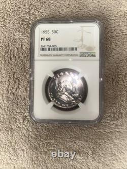 1955 Silver Proof 5-Coin Set NGC Certified, 1c, 5c, 10c, 25c, 50c