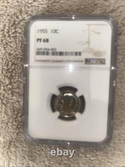 1955 Silver Proof 5-Coin Set NGC Certified, 1c, 5c, 10c, 25c, 50c