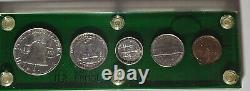 1955 US Mint Silver PROOF Set Cameo Coins Beautiful Toning RARE