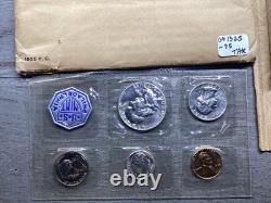 1955 US Mint Silver Proof Set 5 Coins in Original Flat Pack Envelope 041325 75