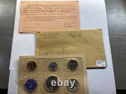 1956 US Mint Silver Proof Set Type2 with OGP & Cello Sealed Coins 100125-37