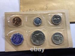 1956 US Mint Silver Proof Set Type2 with OGP & Cello Sealed Coins 100125-37 1956 US Mint Silver Proof Set Type2 with OGP & Cello Sealed Coins 100125-37