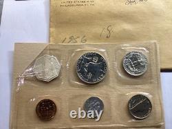 1956 US Mint Silver Proof Set Type2 with OGP & Cello Sealed Coins 100125-37