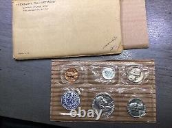 1956 U. S. Mint Silver Proof Set Type 2-withEnvelope-Cello Sealed Coins-070223-36