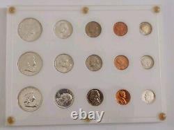 1962 US Mint Silver Proof Set- 15 Coin P+ D Set in Plastic Holder