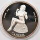 1970 ca naked woman Proof Cancer Zodiac beauties 5oz pure silver connoisours c