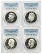 1971-1974 S $1 Silver Eisenhower Ike Dollar PCGS PR69DCAM 4 Coin Set Certified