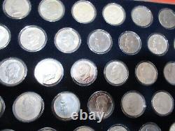 1971-1978 Complete Unc. Eisenhower 32 Coins Dollars Set, Includes Silver & Proof