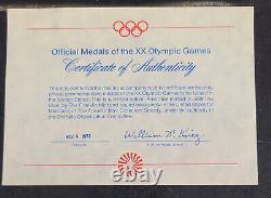 1972 Munich XX Summer Olympics. 999 Silver Proof Set 18 Medals 32mm 11+ Ozt