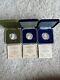 1976, 1977, 1978 Singapore Silver Proof $1 Coins Set In Original Boxes WithCOAs