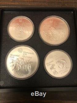 1976 Montreal Olympic Silver Proof Coin Set Canadian, Complete Set of 28 Coins
