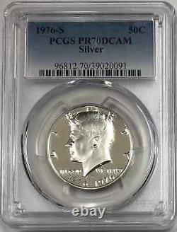 1976 -S Silver Kennedy Proof Half Dollar DCAM PCGS PR70